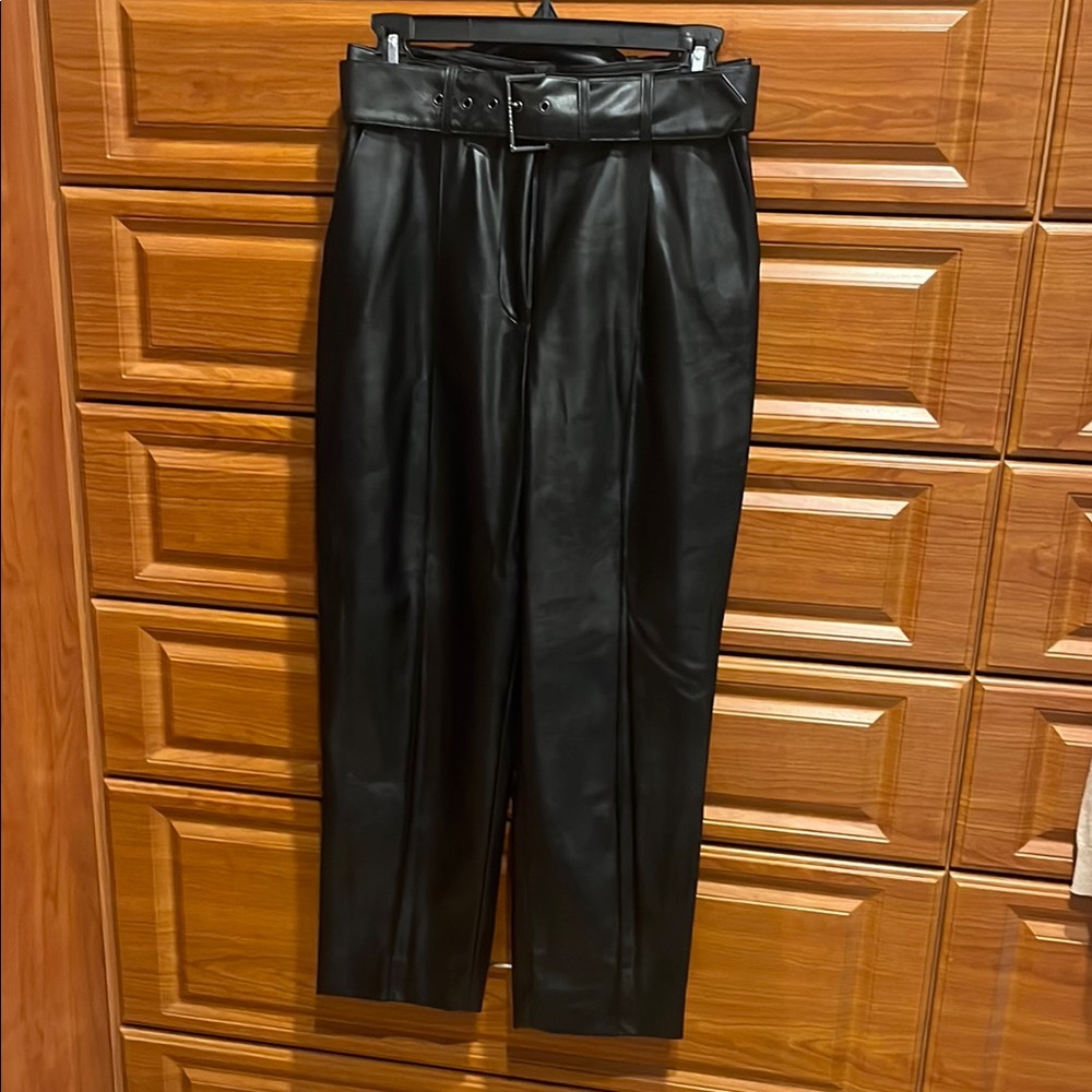 Women’s Black Vegan Leather Pants